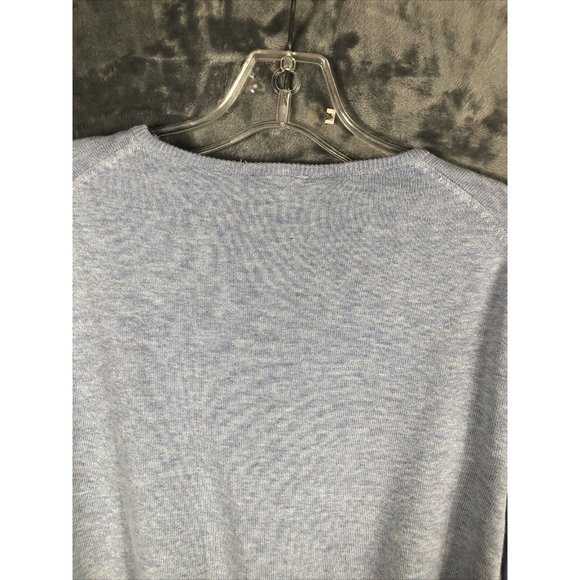 H&M Men’s Sweater Pull Over V-Neck Light Blue Long Sleeves Adult Large - Picture 10 of 10